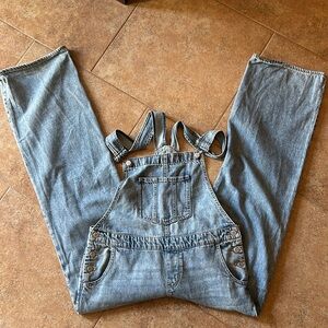 Straight Nonstretch Ripped Pant Overall perfect for fall